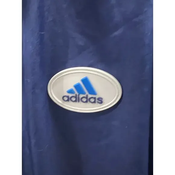 Vintage 1990’s Adidas Blue and White Two Piece Track Suit Size Large
